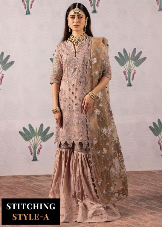 Maala By Iznik Chiffon Embroidered Suit ISC04 T-Pink