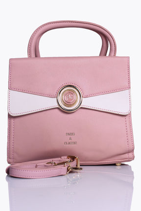 Ladies Casual Hand Bag D-31561 Peach