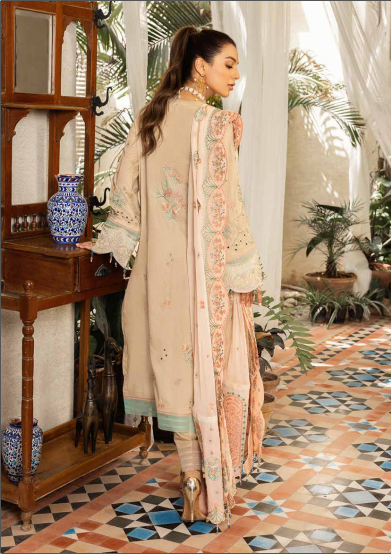 MusCari Embroidered Lawn Collection MELC-211