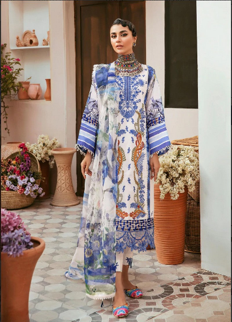 Quas-E-Quzah By Asifa and Nabeel Lawn Unstitched 3Piece Suit SS-02