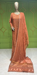 Zoon Bridal and Party Stitched 3Piece Suit 1786 Rust