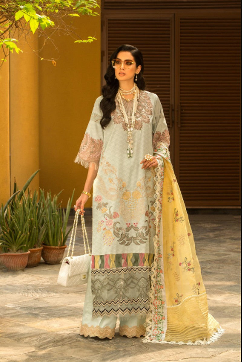 Izel By Shiza Hassan Luxury Lawn Unstitched 3Piece suit 7A
