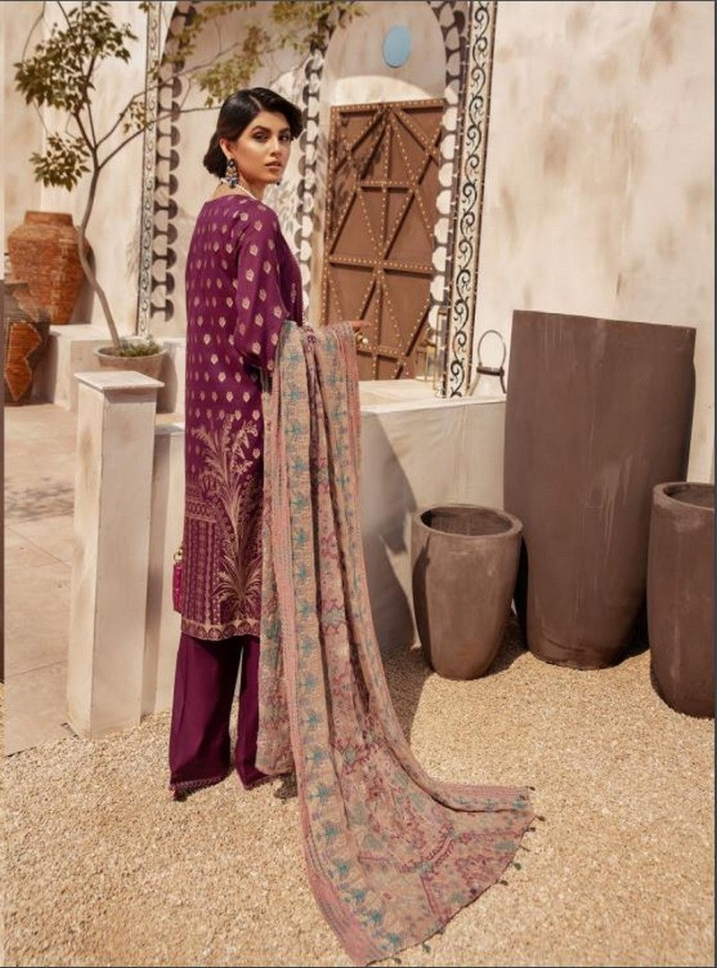 Muscari Embroidered luxury lawn Unstitched 3Piece Suit MSC-106