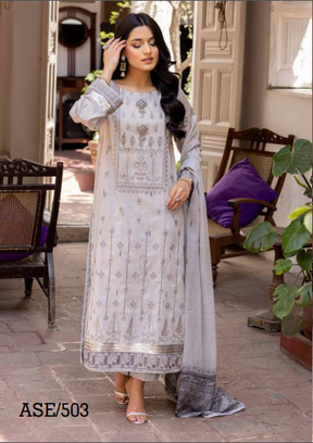 Areeha By Shaista Texture Print Embroidered Collection ASE-503
