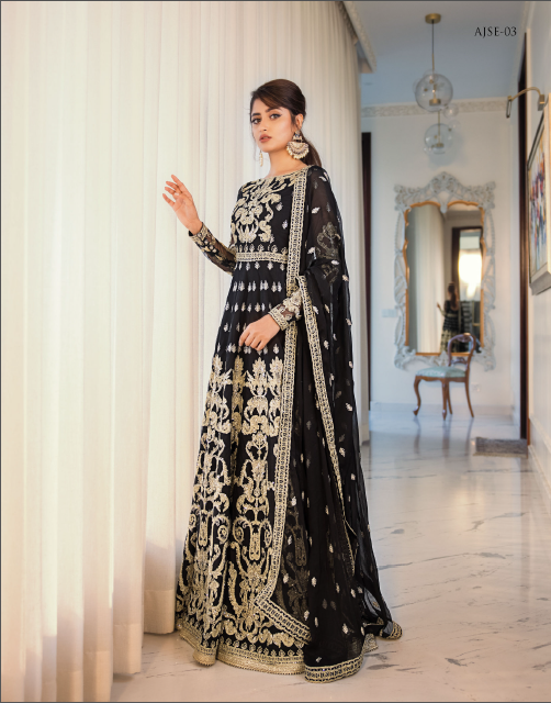 Jaan-E-Adaa Sajal Edit By Asim Jofa Collection | Unstitched Ladies Suit AJSE-03