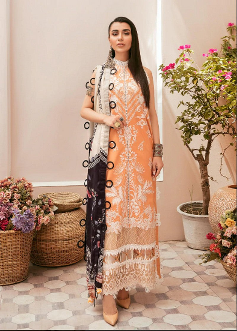 Quas-E-Quzah By Asifa and Nabeel Lawn Unstitched 3Piece Suit SS-07