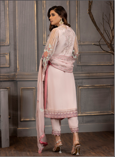 Jasper Suiting Embroidered Net Suits Unstitched 3 Piece D-05