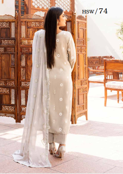 Hareem By Shaista Swiss Lawn Embroidered Collection HSW-74