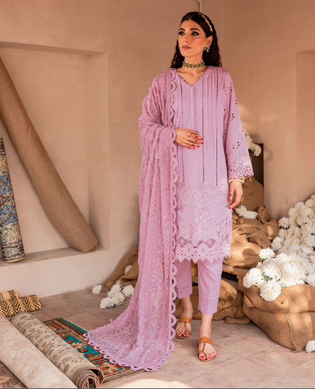Chandni Chowk By Nureh Embroidered Jacquard Slub Lawn Collection NS-78