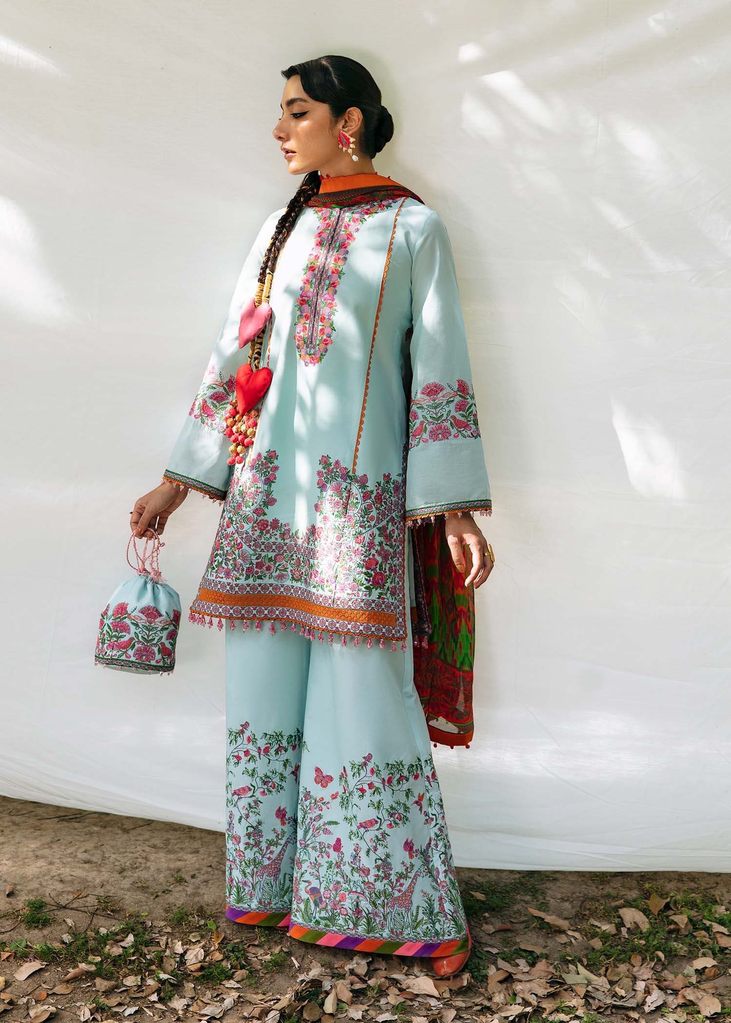 Mausam by Hussain Rehar Embroidered Lawn Suits Unstitched 3Piece D-11 ARSH