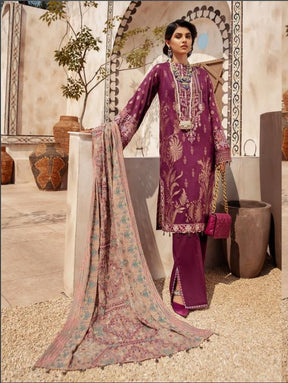 Muscari Embroidered luxury lawn Unstitched 3Piece Suit MSC-106